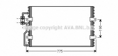 AVA QUALITY COOLING cn5093 -  Конденсатор, кондиционер
